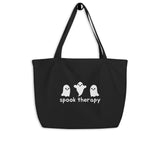 Spook Therapy -- Large organic tote bag