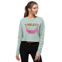 relax your mandible - crop sweatshirt