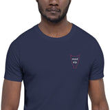 Embroidered Med SLP w/ Larynx Outline - Short-Sleeve Unisex T-Shirt