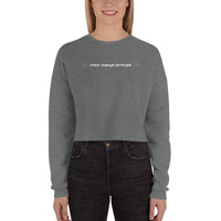 Purrologist - Crop Crewneck Sweatshirt