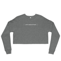 Purrologist - Crop Crewneck Sweatshirt