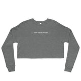 Purrologist - Crop Crewneck Sweatshirt