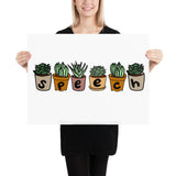 Speech Succulents - Poster Print