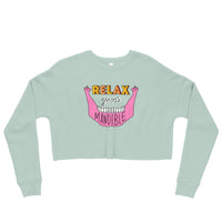 relax your mandible - crop sweatshirt