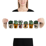 Speech Succulents - Poster Print