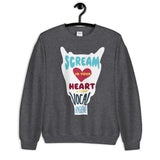 Scream in Your Heart (it's good vocal hygiene) - Unisex Crewneck Sweatshirt