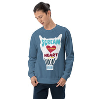 Scream in Your Heart (it's good vocal hygiene) - Unisex Crewneck Sweatshirt