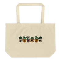 Speech Succulents - Large organic tote bag