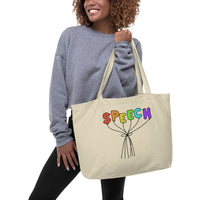 Speech Balloons - Large organic tote bag