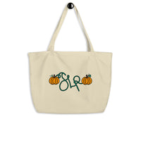 Pumpkin Vibes - Large organic tote bag