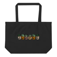 Speech Succulents - Large organic tote bag