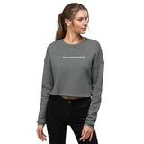 Purrologist - Crop Crewneck Sweatshirt