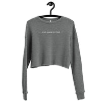 Purrologist - Crop Crewneck Sweatshirt