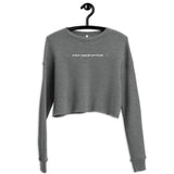 Purrologist - Crop Crewneck Sweatshirt