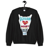 Scream in Your Heart (it's good vocal hygiene) - Unisex Crewneck Sweatshirt