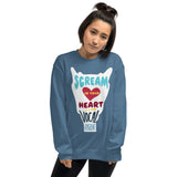 Scream in Your Heart (it's good vocal hygiene) - Unisex Crewneck Sweatshirt