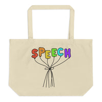 Speech Balloons - Large organic tote bag