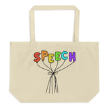 Speech Balloons - Large organic tote bag