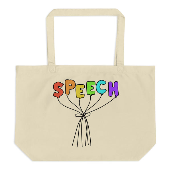 Speech Balloons - Large organic tote bag