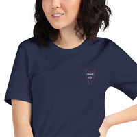 Embroidered Med SLP w/ Larynx Outline - Short-Sleeve Unisex T-Shirt