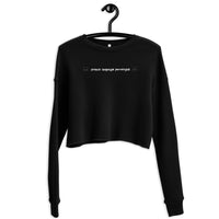 Purrologist - Crop Crewneck Sweatshirt