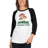 So Mushroom - 3/4 sleeve raglan shirt