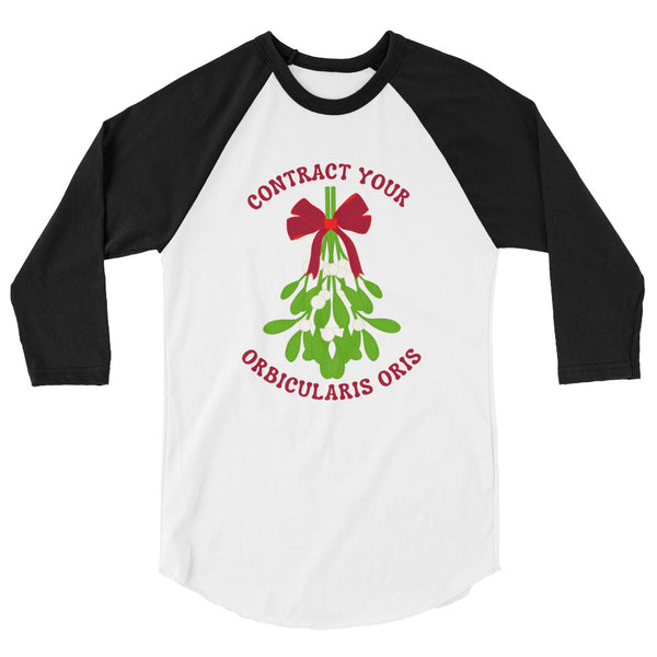 Mistletoe Muscle - 3/4 sleeve raglan shirt