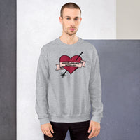 Retro Tattoo Heart -- Unisex Sweatshirt