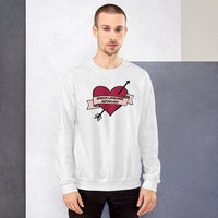 Retro Tattoo Heart -- Unisex Sweatshirt