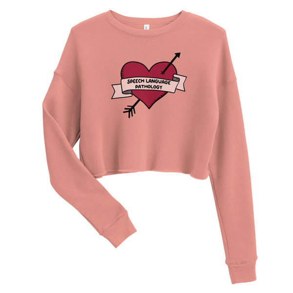 Retro Tattoo Heart - Crop Sweatshirt