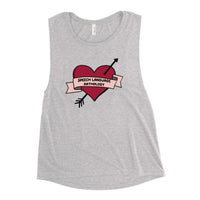 Retro Tattoo Heart - Feminine Muscle Tank