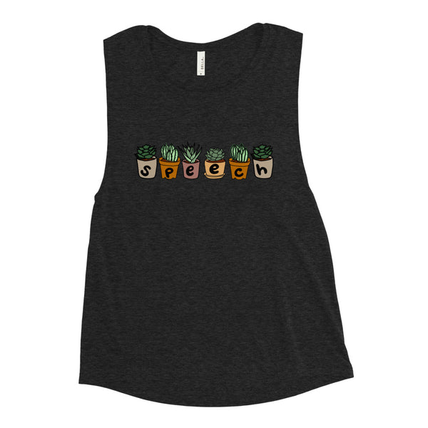 Speech Succulents - Feminine Muscle Tank